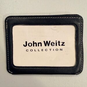 VINTAGE: John Weitz Collection | leather card wallet with ID window